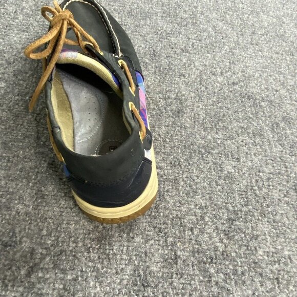 Sperry Boat Shoes Womens 9‎ M Bluefish Plaid 2 Slip On Loafers 9353657 Blue Pink - Picture 7 of 16